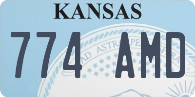 KS license plate 774AMD