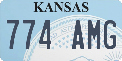 KS license plate 774AMG