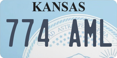 KS license plate 774AML