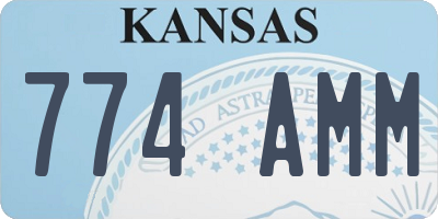 KS license plate 774AMM