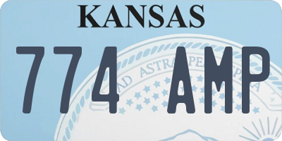 KS license plate 774AMP