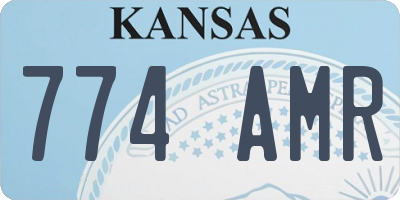 KS license plate 774AMR