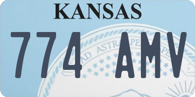 KS license plate 774AMV