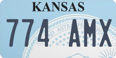 KS license plate 774AMX