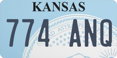 KS license plate 774ANQ