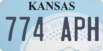 KS license plate 774APH