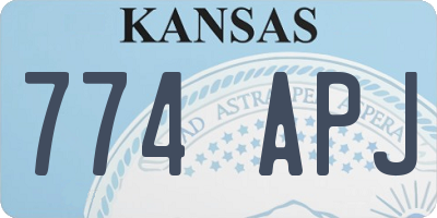 KS license plate 774APJ