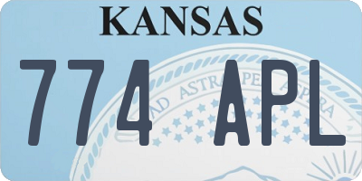 KS license plate 774APL