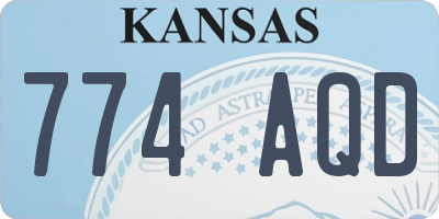 KS license plate 774AQD