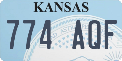 KS license plate 774AQF