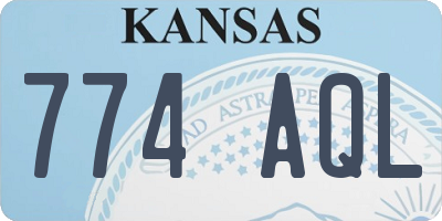 KS license plate 774AQL