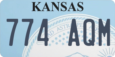 KS license plate 774AQM