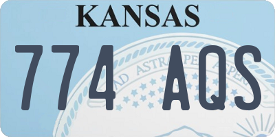 KS license plate 774AQS