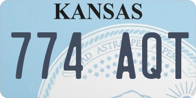 KS license plate 774AQT