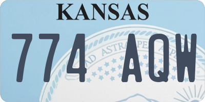 KS license plate 774AQW