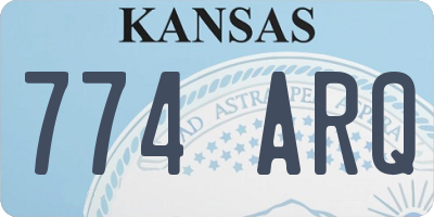 KS license plate 774ARQ