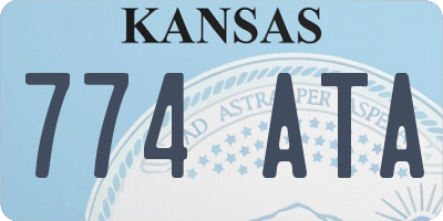 KS license plate 774ATA