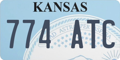 KS license plate 774ATC