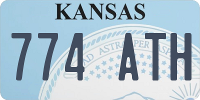 KS license plate 774ATH