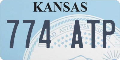 KS license plate 774ATP