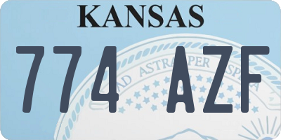 KS license plate 774AZF