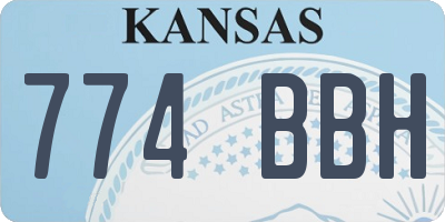 KS license plate 774BBH