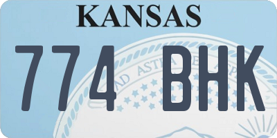 KS license plate 774BHK