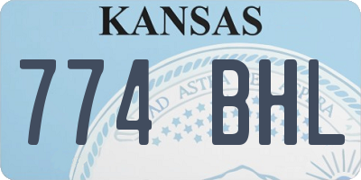 KS license plate 774BHL