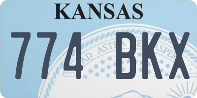 KS license plate 774BKX