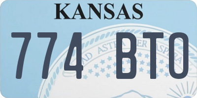 KS license plate 774BTO