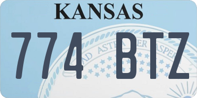 KS license plate 774BTZ