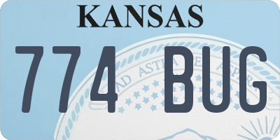 KS license plate 774BUG