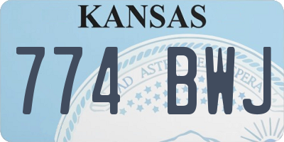 KS license plate 774BWJ