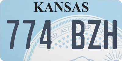 KS license plate 774BZH