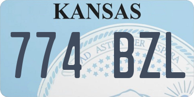 KS license plate 774BZL