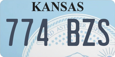 KS license plate 774BZS