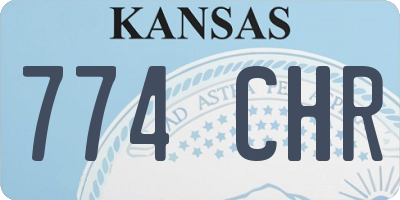KS license plate 774CHR