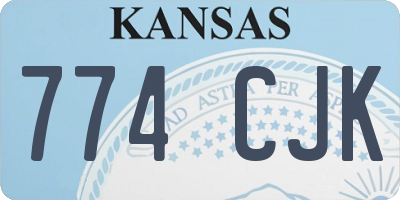 KS license plate 774CJK