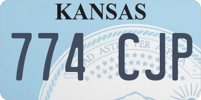 KS license plate 774CJP