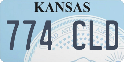 KS license plate 774CLD
