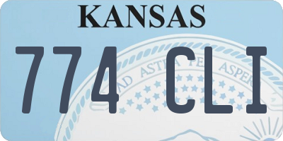 KS license plate 774CLI