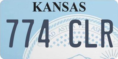 KS license plate 774CLR