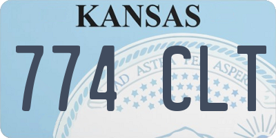 KS license plate 774CLT