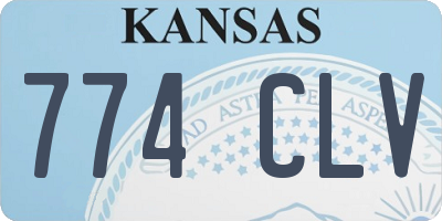 KS license plate 774CLV