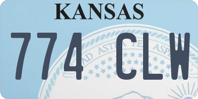 KS license plate 774CLW