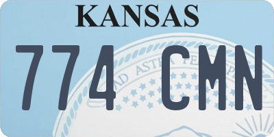 KS license plate 774CMN