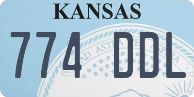 KS license plate 774DDL
