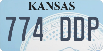 KS license plate 774DDP