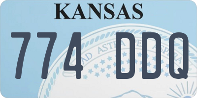 KS license plate 774DDQ