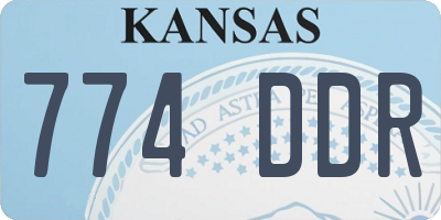 KS license plate 774DDR
